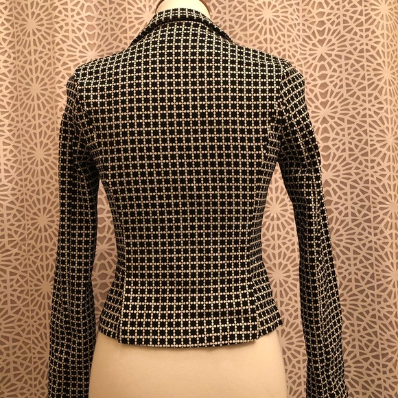 Mosaic & Co Size Small Black & White Jacket Blazer - Picture 8 of 10